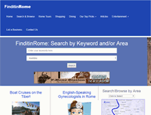 Tablet Screenshot of finditinrome.com